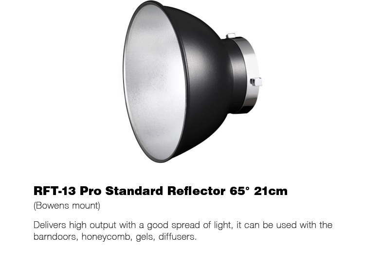 Godox RFT-13 Pro Standard Reflector 65* 21CM Bowens Mount