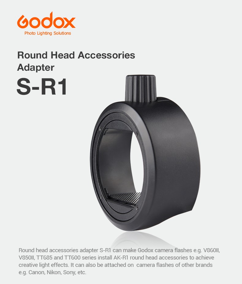Godox Round Head Accessories Adapter S-R1