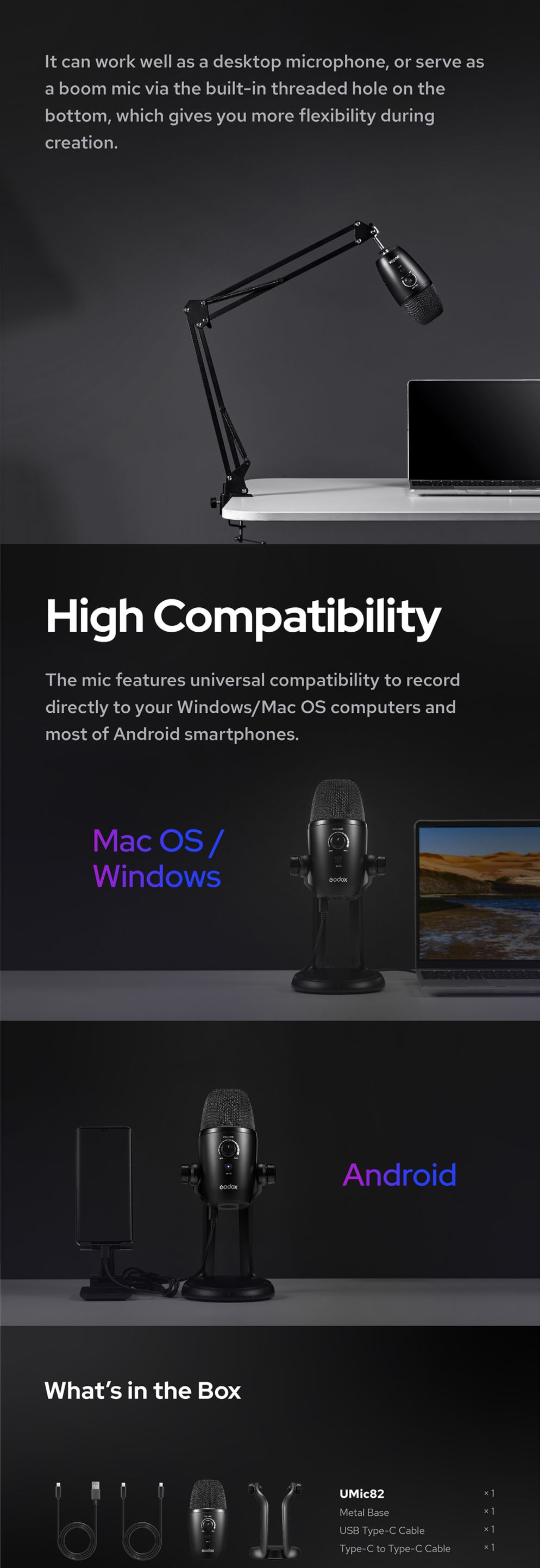 High compatibility